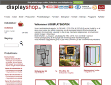 Tablet Screenshot of displayshop.dk